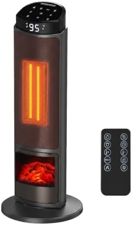 OLIXIS 23" Space Heater for Indoor Use, 70° Oscillation, 4 Modes by OLIXIS