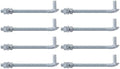 VIVIDA 10" J Bolt Gate Hinge 8-Pack, 5/8" Gate Bolt Post Hinge by VIVIDA