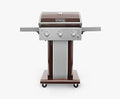 Permasteel 3-Burner Propane Gas Grill, 30,000 BTUs BBQ Grill with Cast Iron Grates, Foldable Side Tables & Tool Hooks, Outdoor Grill, Mocha by Unknown