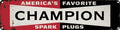 Champion Metal Sign 4x16in Motivational Retro Plaque for Gym Office Bedroom Home Decor Wall Art Cool Room by Unknown