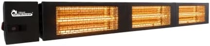 DR. INFRARED HEATER 4500W Electric Infrared Patio Heater, Wall/Ceiling Mount, IPX2 Weatherproof, 208V-240V, Remote Control for Patio, Workshop, Restaurants & Outdoor Dining by DRINFRAREDHEATER