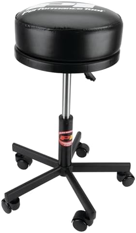 Performance Tool W85033 Pneumatic Rolling Shop Stool with Wheels - Image 4
