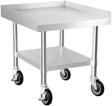 HARDURA Stainless Steel Equipment Stand with Casters 30"X24" by HARDURA