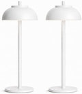 White Cordless Table Lamps, Rechargeable LED Touch Lamp, 2 Pack by Moragin