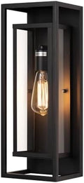 mirrea 18" Modern Outdoor Porch Wall Light, Matte Black, 1 Pack by mirrea