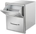 Outdoor Kitchen Drawers 16" W x 20" H x 20" D Stainless Steel Paper Towel Drawers with Ergonomic Handle for BBQ Island, Patio Grill Station & Outdoor Kitchen Cabinets by Unknown