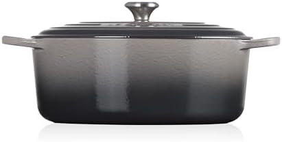 Le Creuset Enameled Cast Iron Oval Dutch Oven, 9.5 qt., Oyster - Image 4
