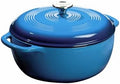 Lodge Essential Enamel Cast Iron Dutch Oven, 6 Quart, Caribbean Blue by Lodge