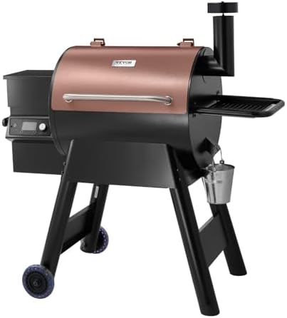 VEVOR Wood Pellet Grill Smoker, 8 in 1 BBQ Grills for Outdoor Cooking, 575 Square Inches Cook Area Electric Smokers, with WiFi-app Control, LCD Screen Controller, Meat Probe, 500°F Max Temperature by VEVOR