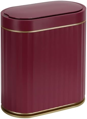 ELPHECO 2 Gallon Sensor Trash Can, Automatic Lid, Burgundy Gold by ELPHECOUSA