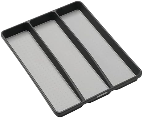 madesmart Classic 3 Compartment Utensil Tray, Granite by madesmart%C2%AE