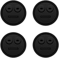 4 Pack Meat Probe Black Grommets for Weber 85037 Smokey Mountain Cookers by YAOAWE