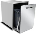 Outdoor Kitchen Drawers, Triple BBQ Drawers Stainless Steel Built-in Drawer For Outdoor Kitchen Island, Patio Grill Station,Trash Drawer by OLIPIC
