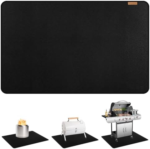 Grill Mat for Deck, Under Grill Floor Protector, 48 x 30 Inch by Unknown