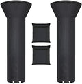 [2 Pack] Patio Heater Covers with Zipper and Storage Bag,Waterproof,Dustproof,Wind-Resistant,Sunlight-Resistant,Snow-Resistant,Black,89'' Height x 33" Dome x 19" Base by HUALEDIBrandHome