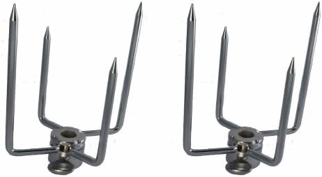 OneGrill Electric Dual Post Open Fire Rotisserie System- 53 Inch Chrome - Image 4