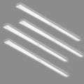 4 Packs 8FT LED Batten Light with 0.5m Cable, Ultra-Thin Ceiling Surface Mounted Light, 80W, 5000K, IP20, LED Ceiling Lamp for Garage, Shop, Hallway, Office, Market by colmeguna