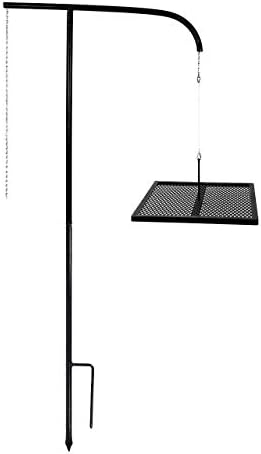 GameMaker Portable Campfire Grill Grate | Adjustable Swing Arm Fire Pit by GameMaker