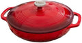 Lodge Essential Enamel Cast Iron Braiser, 3.6 Quart, Island Spice Red by Lodge
