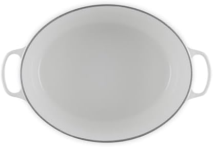 Le Creuset Enameled Cast Iron Oval Dutch Oven, 15.5qt., White - Image 3