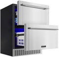 BODEGA 24 Inch Beverage Fridge under Counter, 2 Drawer Outdoor Coolers for Patio and Deck Weatherproof, Stainless Steel Beverage Refrigerator for Beer, Soda, Holds 180 Cans by BODEGA