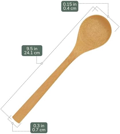 BambooMN 8" Reusable Bamboo Soup Spoon - 100 Units - Image 2