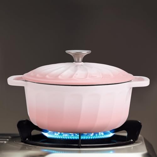 Enameled Cast Iron Dutch Oven Pot with Lid, 3 QT Small Dutch Oven - Image 6