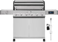 Monument Grills Denali Series, 6-Burner Convertible Natural Gas Smart bbq Grill Stainless Steel Denali 605 with Rotisserie Kit (Without Conversion Kit) by MonumentGrills
