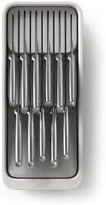 Joseph Joseph DrawerStore 2-Tier Knife Kitchen Drawer Organizer, Holds up to 11 Knives, Disassembles for Easy Cleaning, Recycled Plastic, Compact (Pack of 4) - Image 2