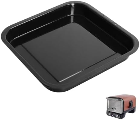 Outspark Porcelain Steel Pan for Ninja Woodfire OO101 Series 8-in-1 Outdoor Pizza Oven, Non-Stick Griddle Plate for Ninja Foodi Digital Air Fry Oven, OO100 SER Accessories,12" x 12" by Outspark