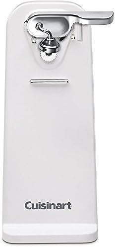 Cuisinart Deluxe Electric Can Opener, Single-Touch Automatic Can Opener, Easy-Clean Detachable Cutting Lever, Nonslip Base, CCO-50N, White by Cuisinart