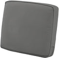 Classic Accessories Montlake Water-Resistant 21 x 20 x 4 Inch Patio Lounge Back Cushion, Light Charcoal Grey, Outdoor Loveseat Cushions by ClassicAccessories