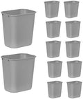 Rubbermaid Commercial Products Wastebasket, Gray, 7-Gal, Pack of 12 by RubbermaidCommercialProducts