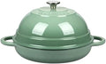 VORRINGARD Cast Iron Enameled Dutch Oven Pot with Lid for Bread Baking, Bread Oven, 6 Quart, Sage Green by Unknown