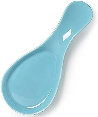 GDCZ Large Porcelain Spoon Rest for Kitchen Stove Top (Turquoise) by GDCZ