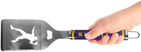 Siskiyou Sports NCAA LSU Tigers 3 pc Steel BBQ Tool Set, One Size, Team Colors - Image 2