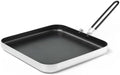 GSI Outdoors Bugaboo Ceramic Square Frypan, 10 in, Folding Handle by GSIOutdoors