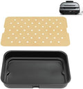 Grill Cooking Pot and Liners for Ninja Foodi FG551 DG551 DG651 Smart XL, Air Frying Griddle Pot with Disposable 100pcs Liners for Ninja Foodi Smart XL Accessories by GLOWYE
