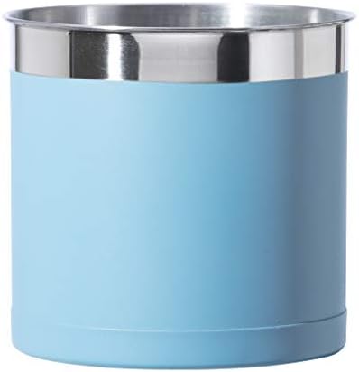 OGGI Stainless Steel Jumbo Utensil Holder - 7" Utensil Caddy, Weighted Base for Stability - Extra Large Utensil Crock and Countertop Utensil Organizer, Turquoise by Unknown