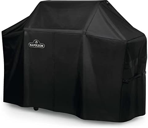 Napoleon Grill Cover for Prestige PRO 500 and Prestige 500 - Black, Water Resistant, UV Protected, Air Vents, Hook and Loop Closure, Hanging Loops, Adjustable Buckled Straps - Image 3