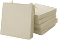 Outdoor Chair Cushions, Set of 6, 19 x 19 Inch, Beige by Unknown