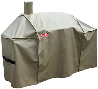 Smoker Grill Cover Sized for Char-Griller Charcoal Grill 2190 and 2197 Heavy Duty Waterproof Patio 600D Canvas Barbeque BBQ Grill Cover G21623(Brown) - Image 2