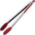 U-Taste Kitchen Tong for Cooking, 600ºF Heat-Resistant Silicone, 16in/Red by U-Taste