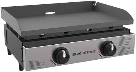 Blackstone 1666 22” Tabletop Griddle with Stainless Steel Faceplate, Powder Coated Steel, Black by Unknown