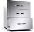Outdoor Kitchen Drawers 16"W x 21"H x 23"D Stainless Steel Built-in by YourFriends