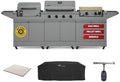 Tytus 3-in-1 Gas Grill, Pellet Smoker, Gas Griddle, Cover, Light, Stone by TYTUS
