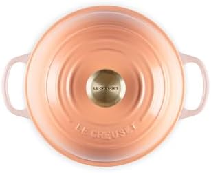 Le Creuset Enameled Cast Iron Round Bread Oven, 9.5 inch, Peche - Image 2