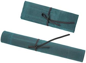 Denifiter Heavy Duty Waxed Canvas Chef Knife Storage Roll Bag With 7 Slots, Waterproof And Durable (Dark Green) - Image 4