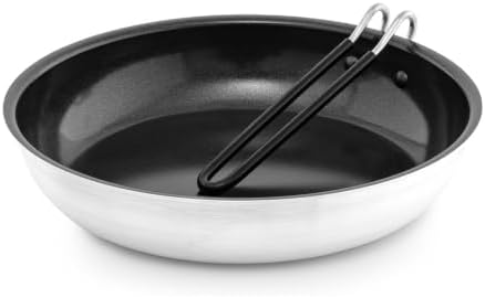 GSI Outdoors Bugaboo Ceramic Frypan, 10 in, Non-Stick Folding Handle - Image 2