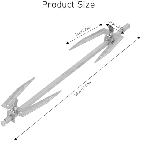 Stainless Steel Air Fryer Rotisserie Spit, 360 Degree Rotating Chicken Roaster Fork, Replacement Accessory for AF506E and AF506M Models, 11.02 Inches - Image 2